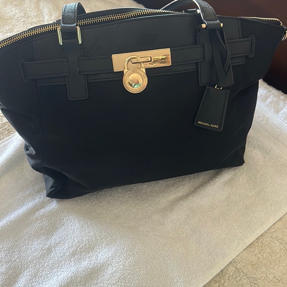 Michael Kors black tote purse